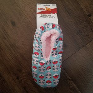Pokemon Jigglypuff Non-slip Sherpa Sock Slippers